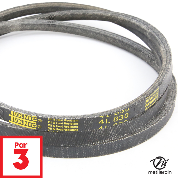 Courroie tondeuse Teknic 4L83 Kevlar Trapézoïdale - 12,7 mm x 2108 mm