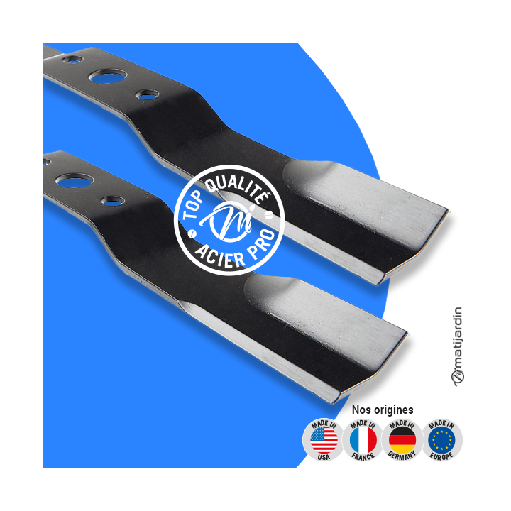 Lame tondeuse pour Iseki SW521. N° 2500-220-001-00. Coupe 52,5 cm