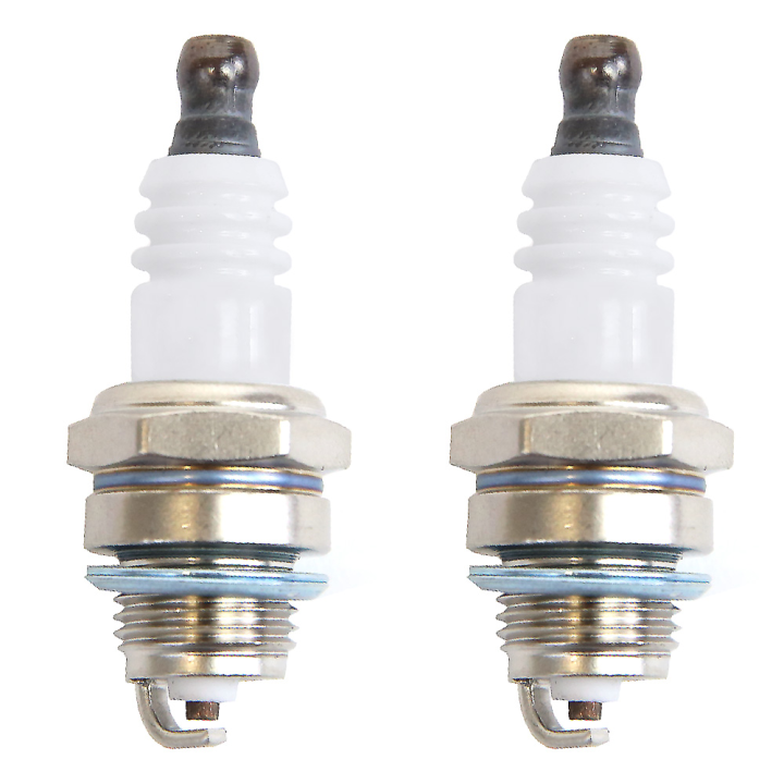 Bougie d'allumage pour débroussailleuse, tronçonneuse. Type NGK BPMR7A. Par 2