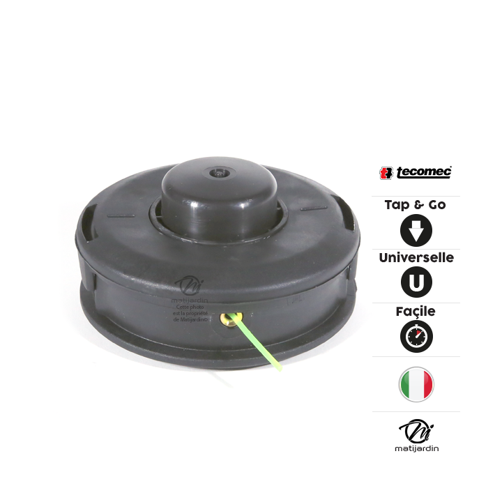 Tête débroussailleuse 2 fils. Tap & Go. Ø 130 mm. Universelle. Tecomec