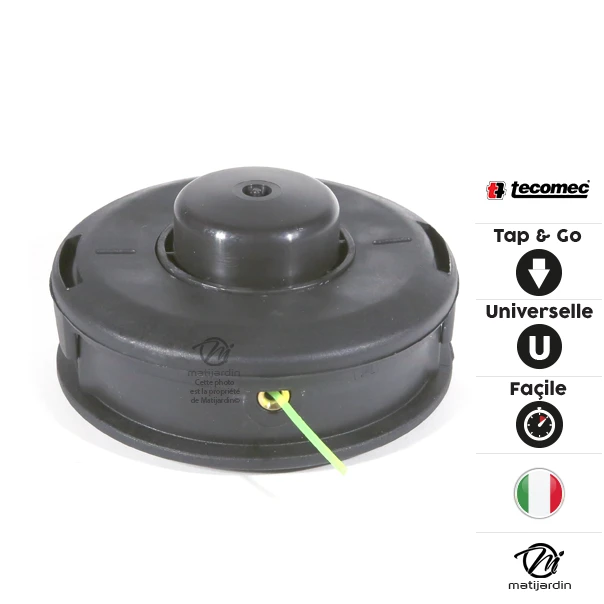 Tête débroussailleuse 2 fils. Tap & Go. Ø 130 mm. Universelle. Tecomec