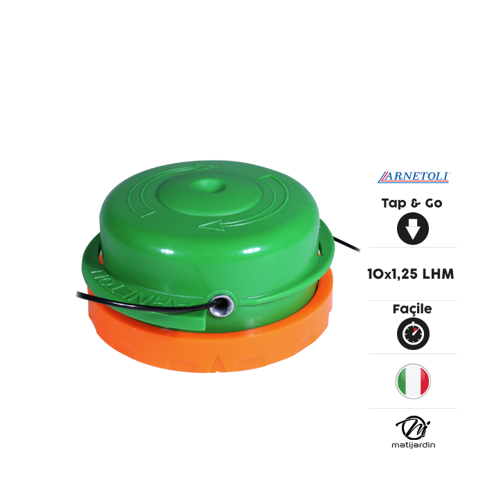 Tête débroussailleuse 2 fils Bump & Go. F 10x1,25. Arnetoli