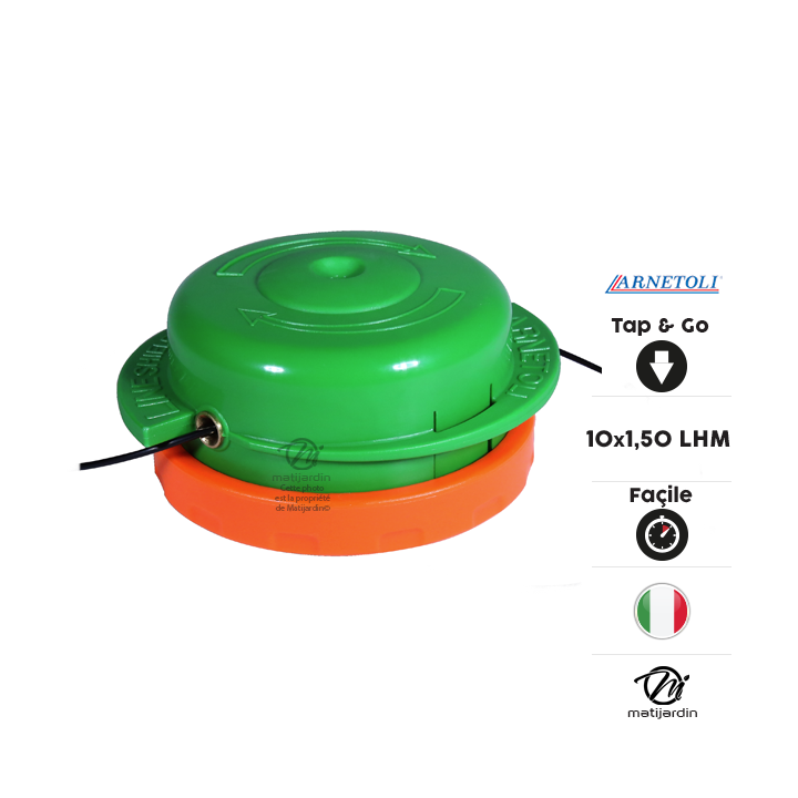 Tête débroussailleuse 2 fils Bump & Go. F 10x1,50. Arnetoli