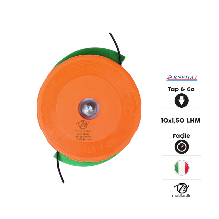 Tête débroussailleuse 2 fils Bump & Go. F 10x1,50. Arnetoli