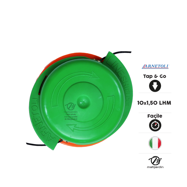 Tête débroussailleuse 2 fils Bump & Go. F 10x1,50. Arnetoli