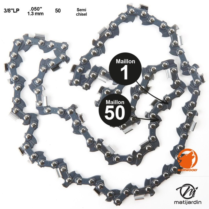 Chaine Kerwood pour STIHL MS190 3/8"LP 1,1 mm 50 maillons