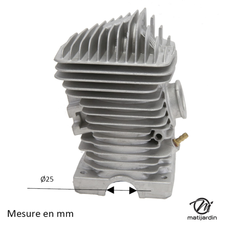 Cylindre piston adaptable pour tronçonneuse Stihl 021, MS210. Diamètre 40 mm