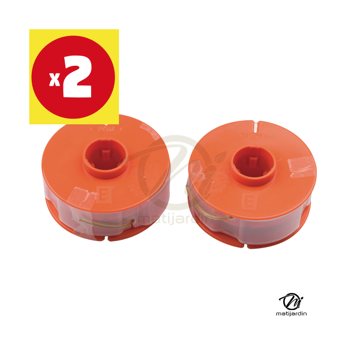 Bobine de fil pour coupe-bordure et rotofil. x2. Pour Sabo 34502
