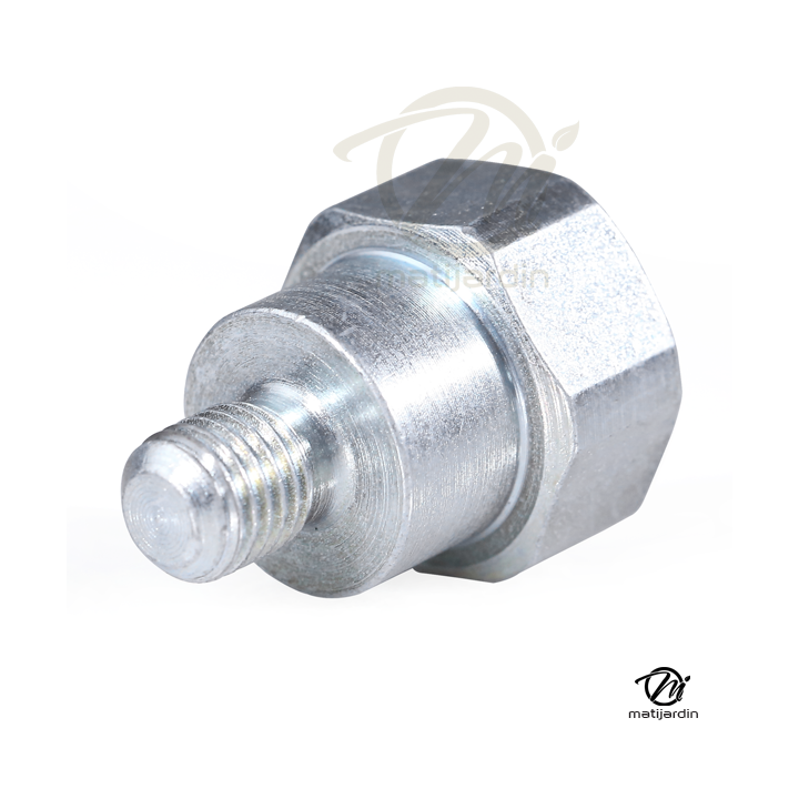 Adaptateur pour tête débroussailleuse Tecomec. Mâle. Ø 10x1,25. Pas à gauche