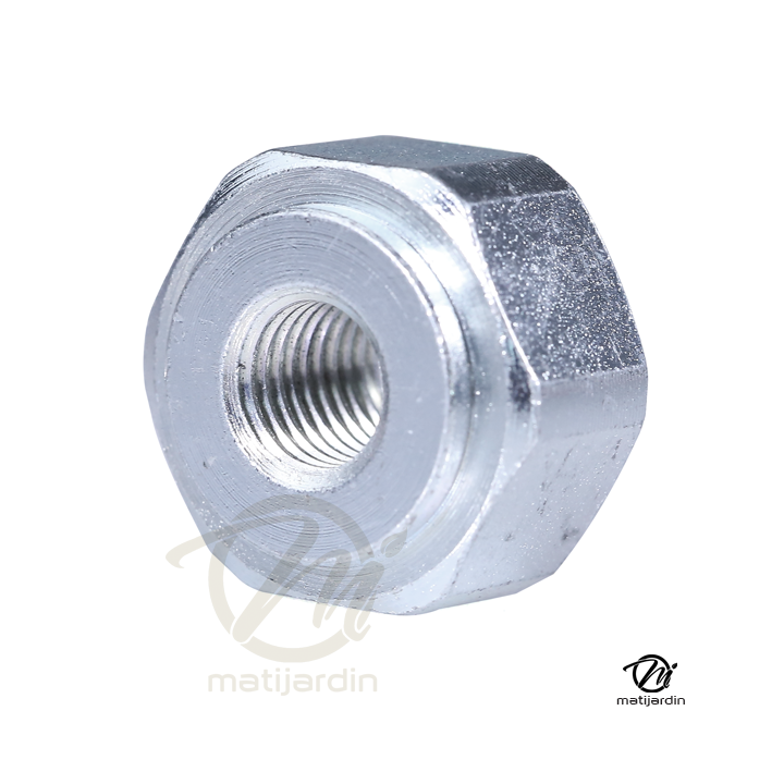 Adaptateur pour tête débroussailleuse Tecomec. Femelle. Ø 10x1,25. Pas à gauche. Pour Husqvarna