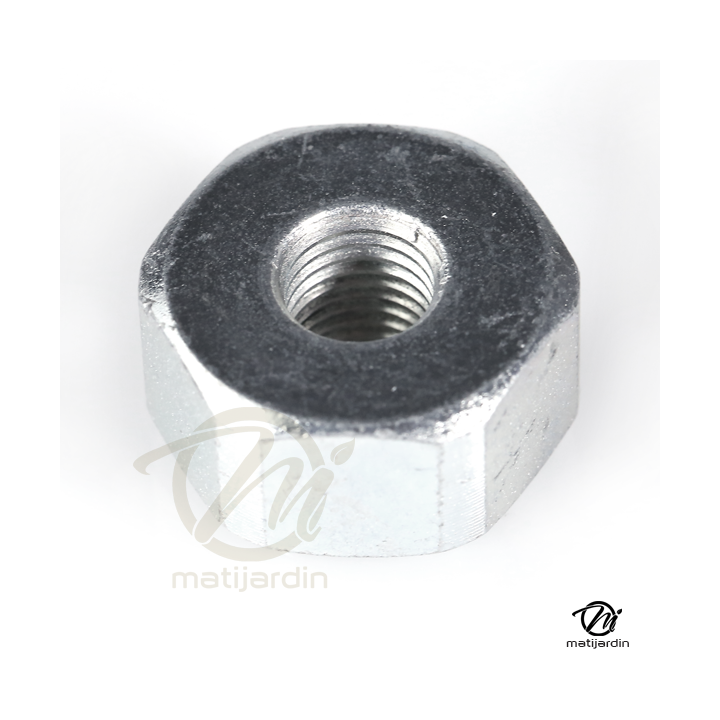 Adaptateur pour tête débroussailleuse Tecomec. Femelle. Ø 10x1,25. Pas à gauche. Pour Husqvarna