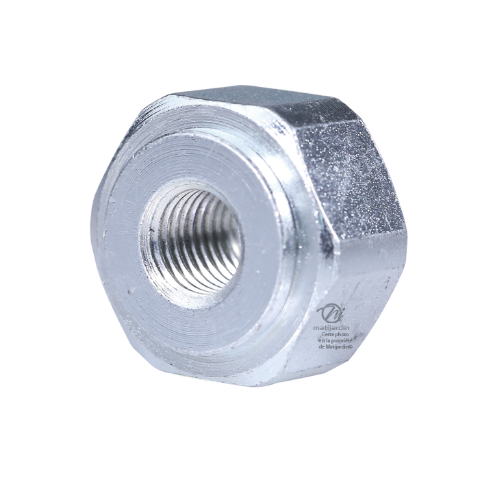 Adaptateur pour tête débroussailleuse Tecomec. Femelle. Ø 10x1,25. Pas à gauche. Pour Husqvarna