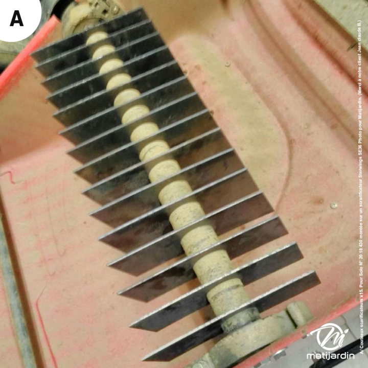 Couteaux scarificateurs x15. Pour Solo N° 20 18 430