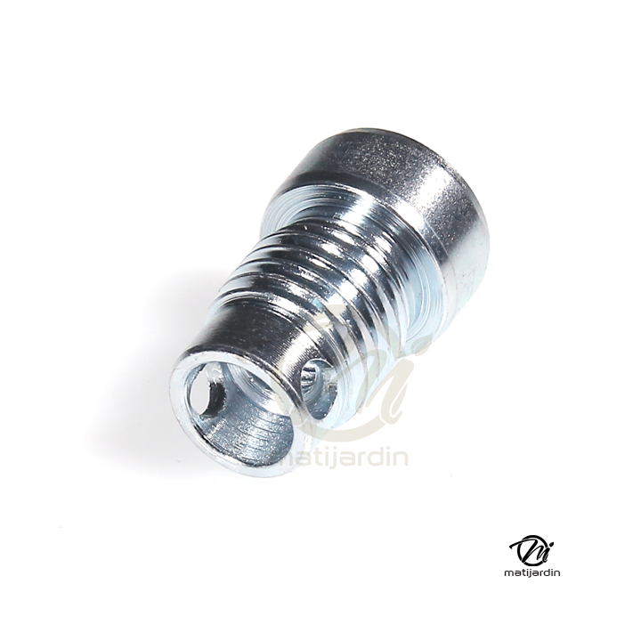 Adaptateur pour tête débroussailleuse Easy Work Tecomec. Femelle. Ø 8x1,25. Pas à gauche