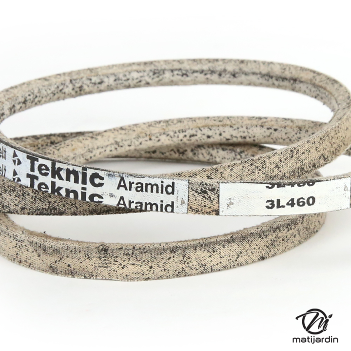 Courroie tondeuse Teknic 3L460 Kevlar Trapézoïdale - 9,5 mm x 1168 mm