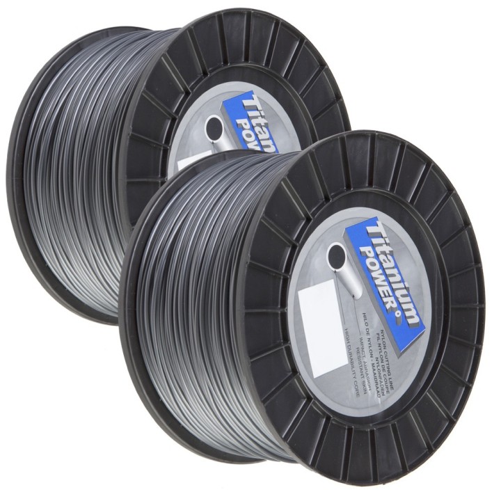 Fil Titanium 3 mm x 169 m. Rond. Bi-matière. Bobine. Par 2. Fil débroussailleuse