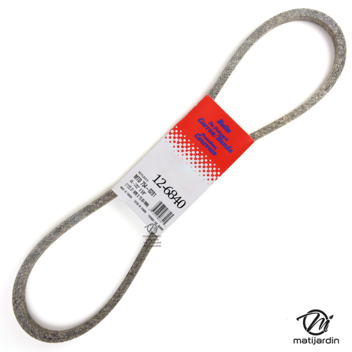 Courroie tondeuse pour MTD N° 7540281 - 15,8 mm x 1123 mm