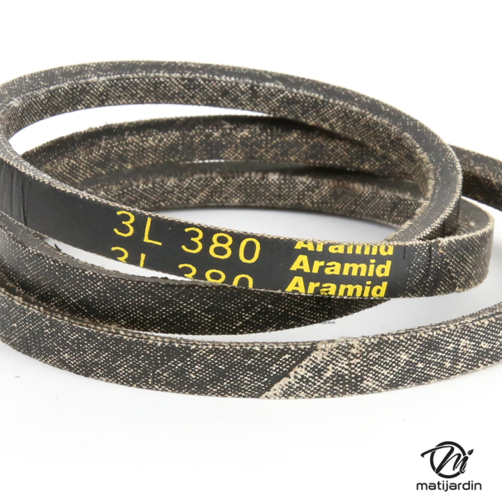 Courroie tondeuse Teknic 3L380 Kevlar Trapézoïdale - 9,5 mm x 965 mm