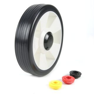 Roue tondeuse universelle Ø150 mm. Jeu 4 bagues 8, 10, 12, 13 mm