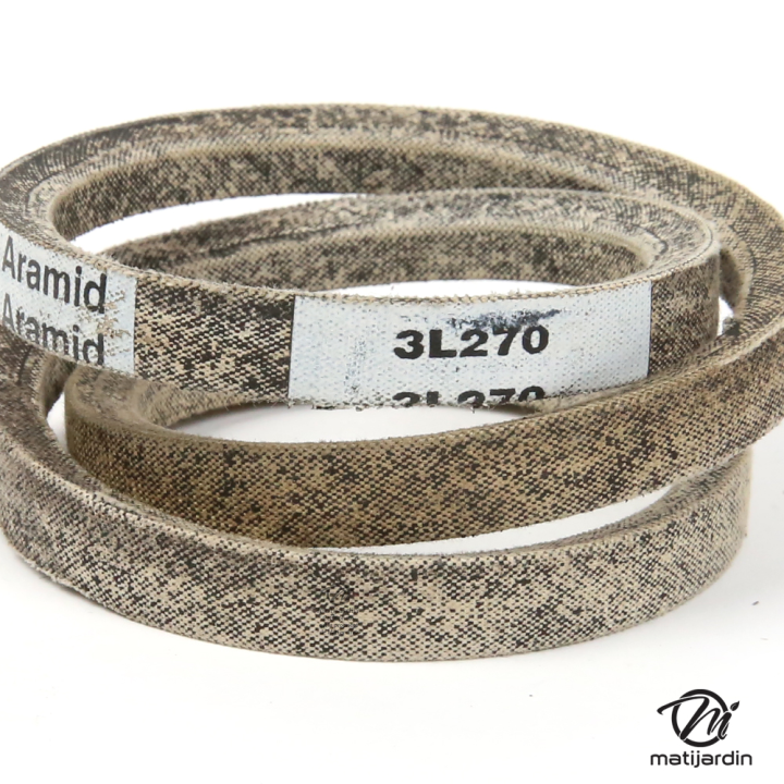 Courroie tondeuse Teknic 3L270 Kevlar Trapézoïdale - 9,5 mm x 686 mm