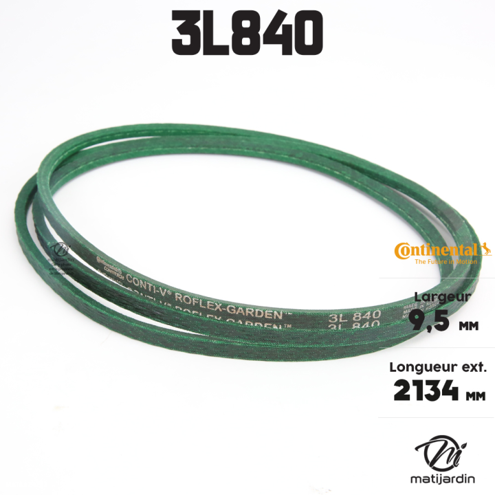 Courroie tondeuse 3L840 Continental Kevlar - 9,5 x 6 x 2134  mm