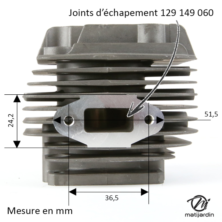 Cylindre piston pour tronçonneuse Stihl 020T MS200T 40mm