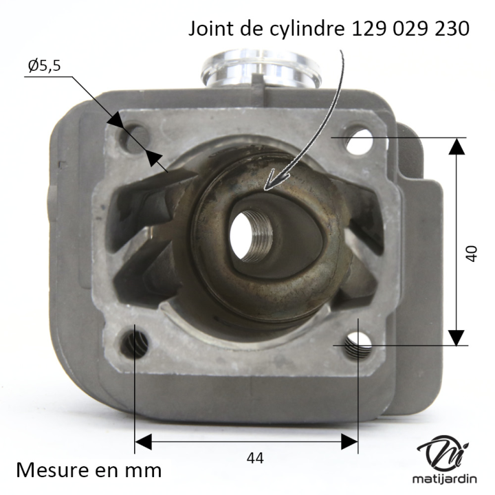 Cylindre piston pour tronçonneuse Stihl 020T MS200T 40mm