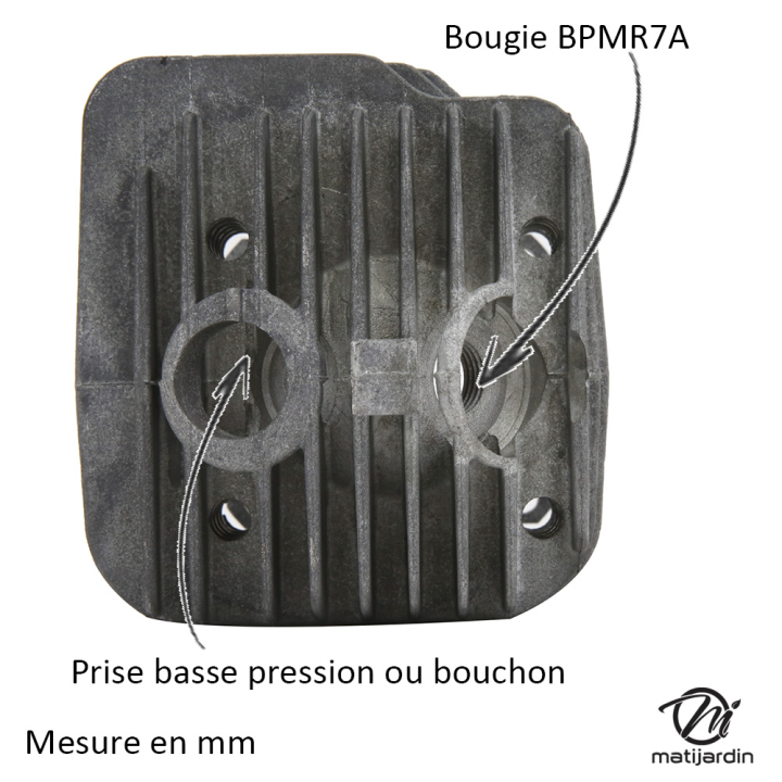 Cylindre piston adaptable pour tronçonneuse Stihl 046, MS460. Diamètre 52 mm