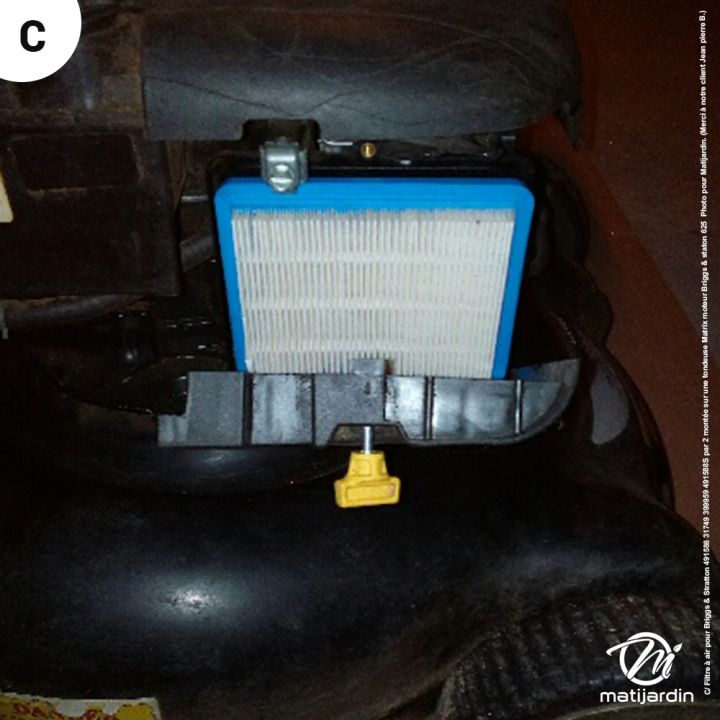 Filtre à air adaptable pour moteur Briggs & Stratton. N° 491588, 31749, 399959, 491588S. Par 2