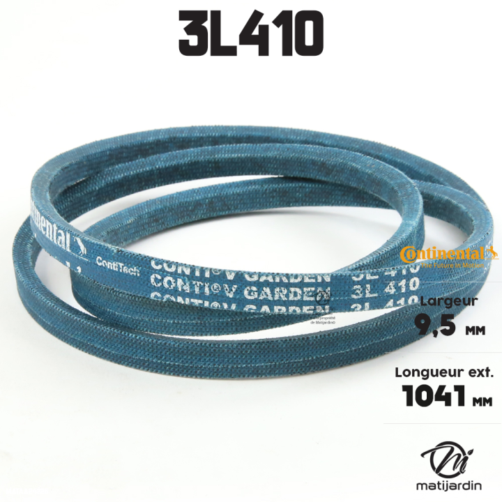 Courroie tondeuse 3L410 Continental Kevlar - 9,5 x 6 x 1041  mm
