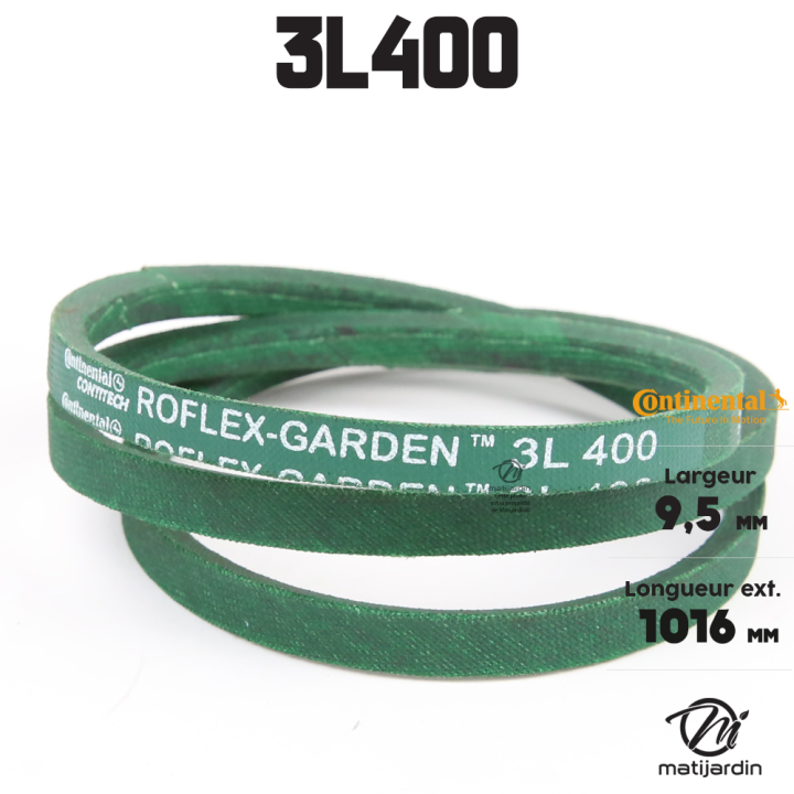 Courroie tondeuse 3L400 Continental Kevlar - 9,5 x 6 x 1016  mm