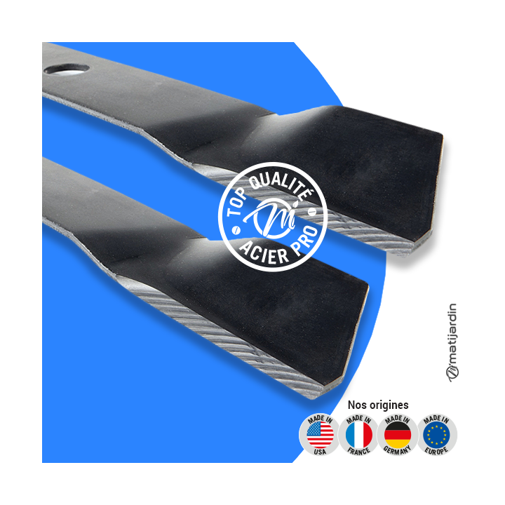 Lame tondeuse pour Murray 38". N° 92003E701. Coupe 49 cm