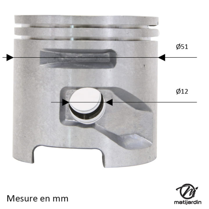 Cylindre & piston pour Husqvarna / Partner K750 51mm