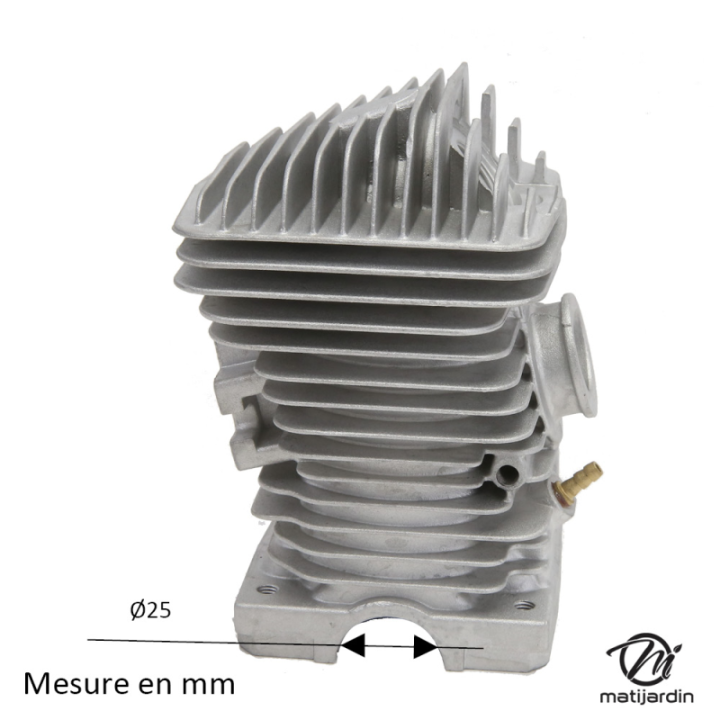 Cylindre piston adaptable pour tronçonneuse Stihl 025, MS 250. Diamètre 42,5 mm
