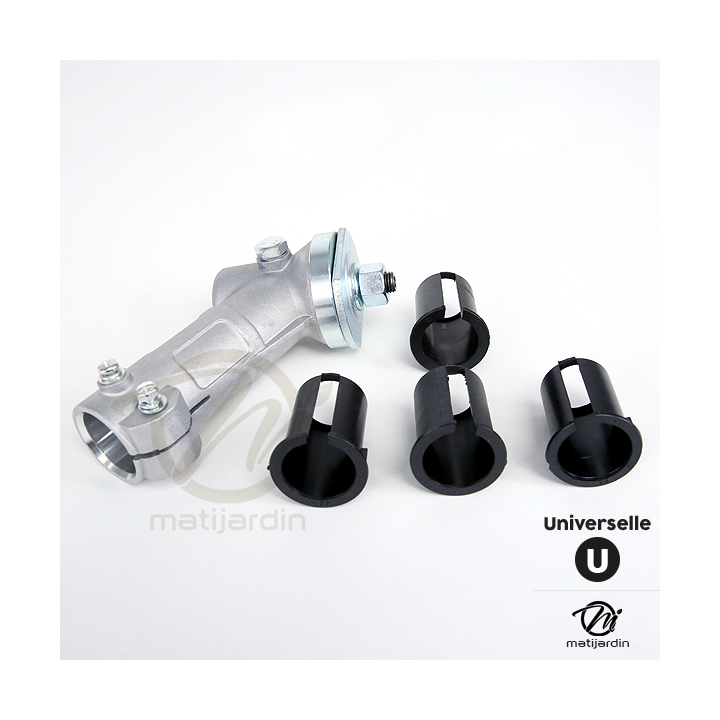 Renvoi angle universel pour débroussailleuse + gants multi-services