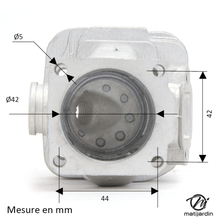 Cylindre piston adaptable pour tronçonneuse Stihl 024, MS 240. Diamètre 42 mm