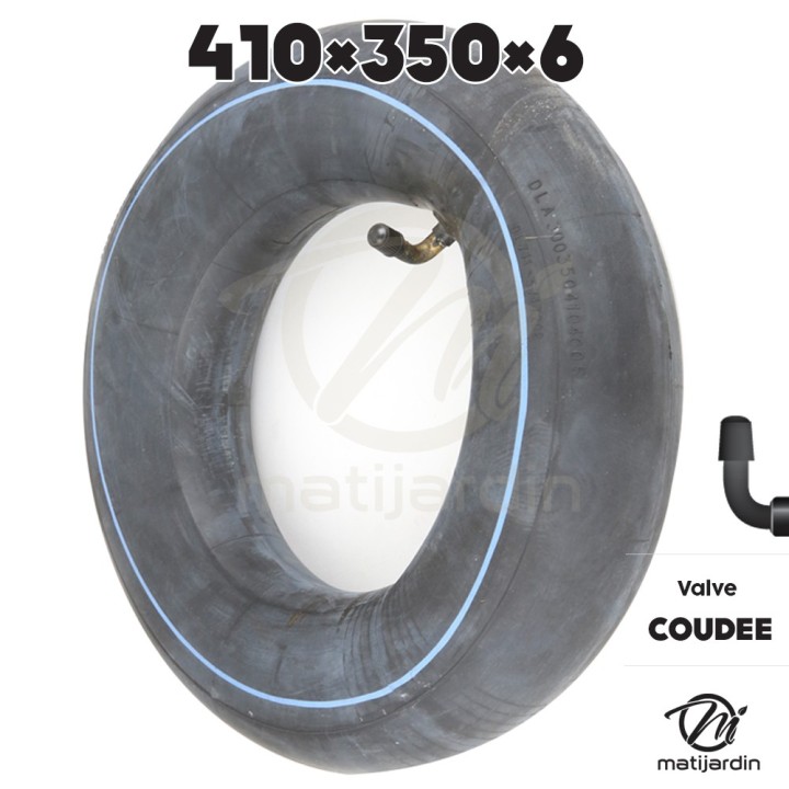 Chambre à air 410 x 350 x 6 coudée + Anticrevaison SharkOil OKO 500 ml