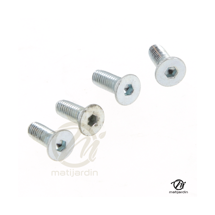 Jeu de 4 vis 5x12 pour tête débroussailleuse 2 fils alu Speed