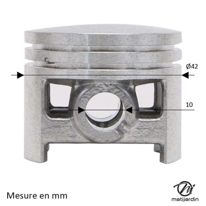 Cylindre piston adaptable pour tronçonneuse Stihl 024, MS240 + pochette de joints. Diamètre 42 mm