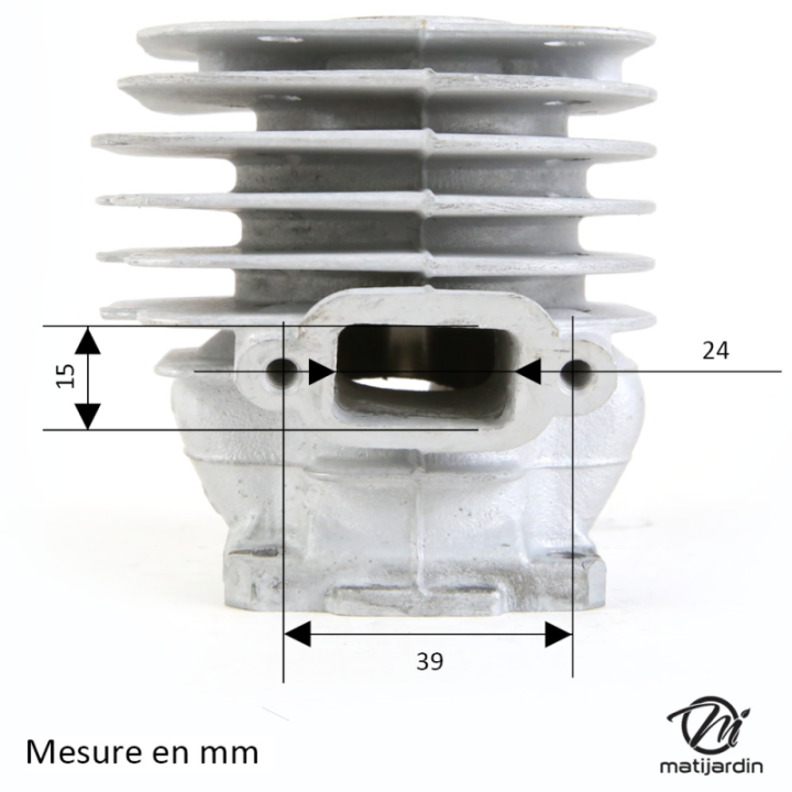 Cylindre piston adaptable pour tronçonneuse Stihl 024, MS240 + pochette de joints. Diamètre 42 mm