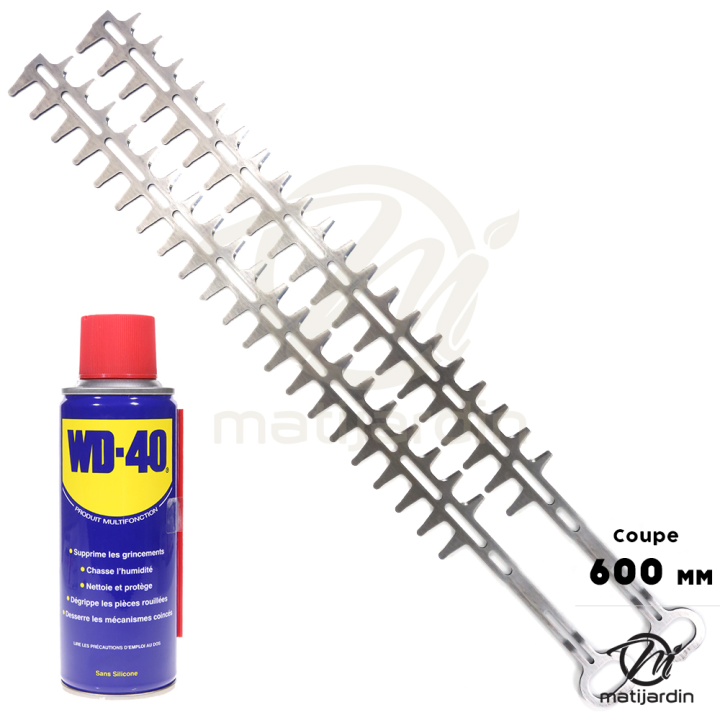 Lames pour taille-haie Stihl HS45 x2 + WD40. L 600 mm. 4228 710 6051, 4228 713 4110, 4228 713 4310