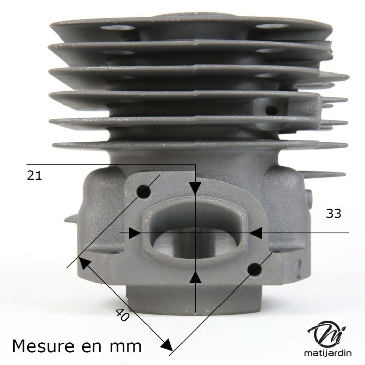 Cylindre piston pour tronçonneuse Husqvarna 365. Ø 48 mm