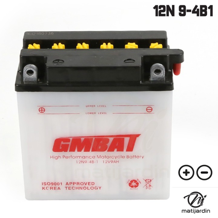Batterie tondeuse. 12N 9-4B1 + acide