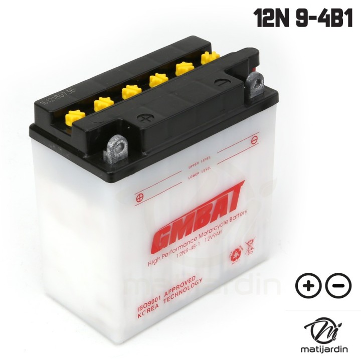 Batterie tondeuse. 12N 9-4B1 + acide