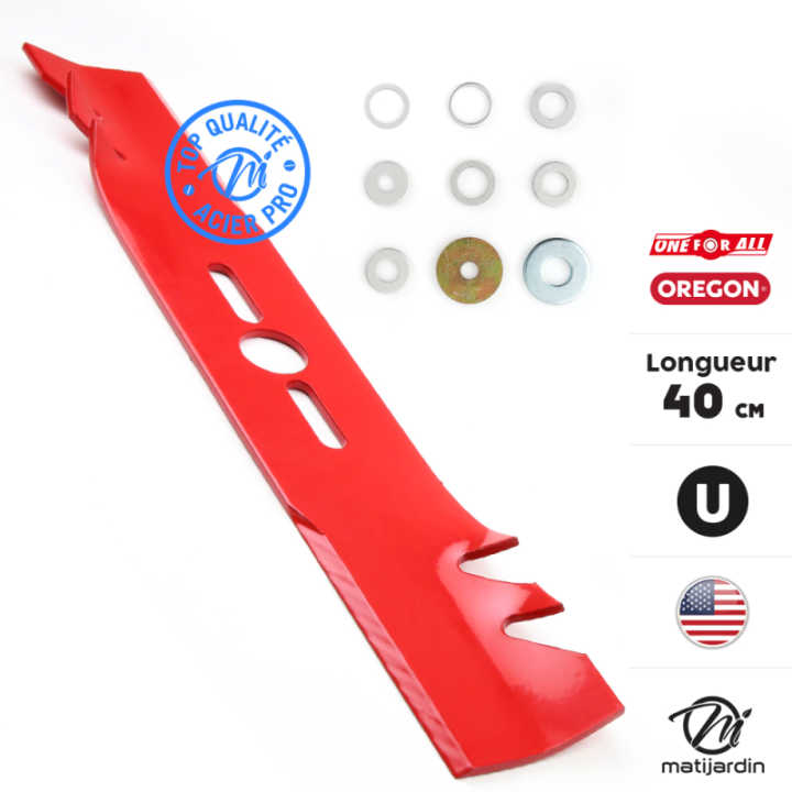Lame tondeuse universelle Oregon Gator Mulcher™. Coupe 40 cm
