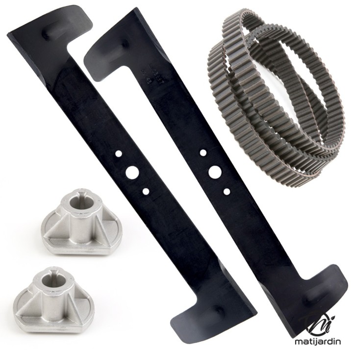 Lame + support + courroie pour Castelgarden Twin cut 102, TC102
