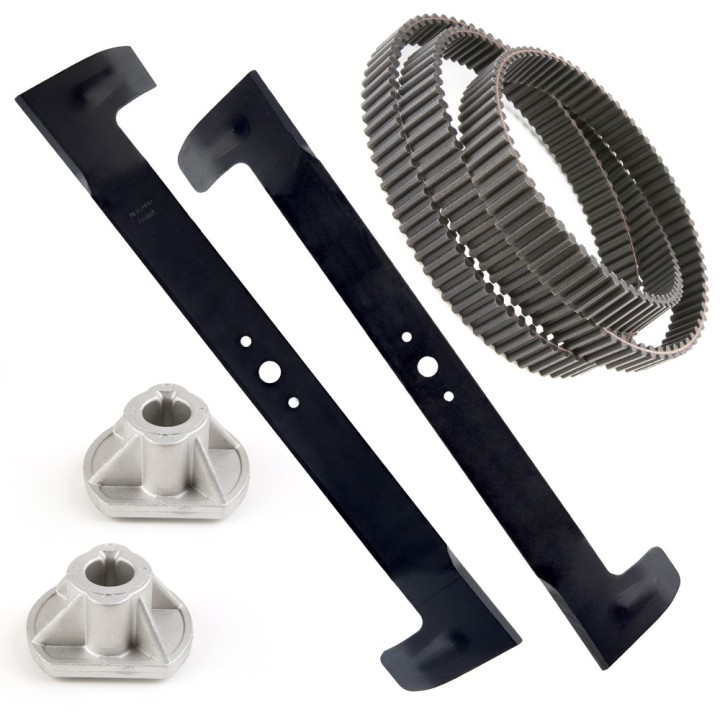 Lame + support + courroie pour Castelgarden Twin cut 122, TC122