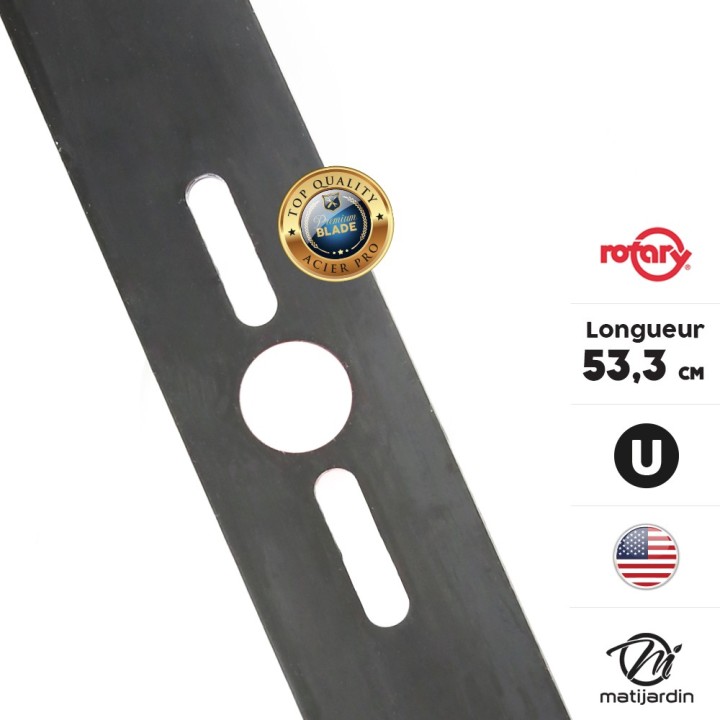 Lame tondeuse universelle soufflante Rotary Premium. Coupe 53,3 cm