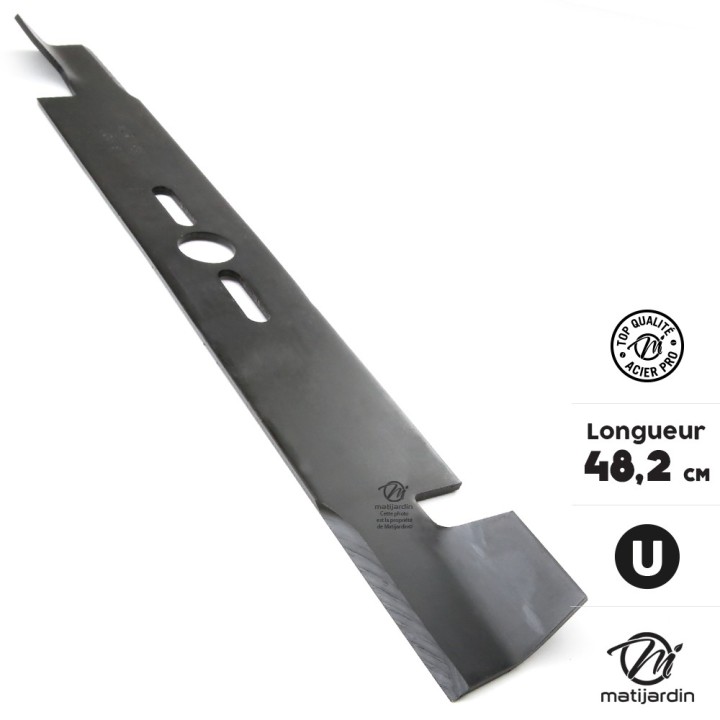 Lame tondeuse universelle soufflante 1er Prix. Coupe 48,2 cm