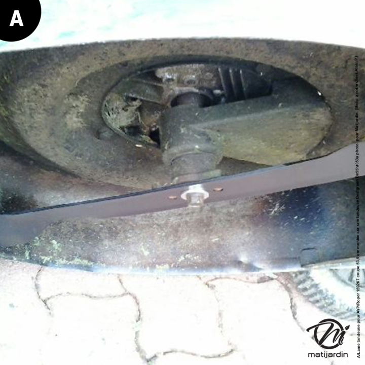 Lame tondeuse pour AYP/Roper. N° 175052. Coupe 53,5 cm